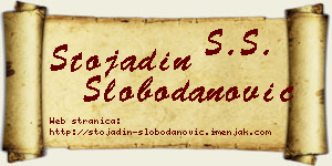 Stojadin Slobodanović vizit kartica